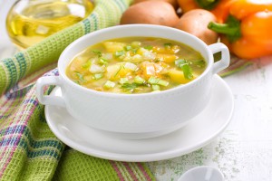 Весенний суп из овощей
